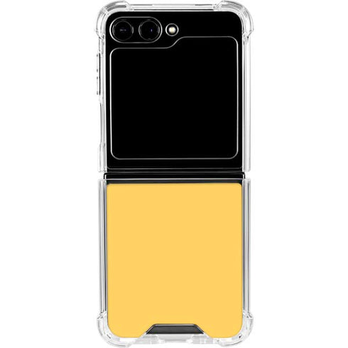 Color Pop Yellow Delight Galaxy Z Flip5 5G Clear Case