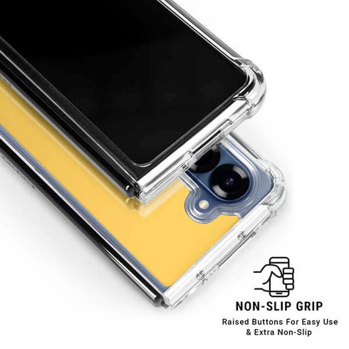 Color Pop Yellow Delight Galaxy Z Fold7 Clear Case