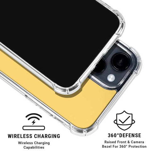 Color Pop Yellow Delight iPhone 14 Plus Clear Case