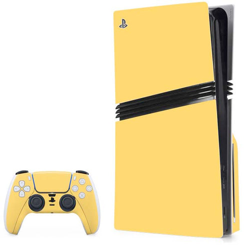 Color Pop Yellow Delight PS5 Pro Disk Bundle Skin