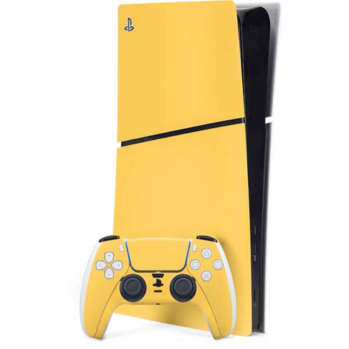 Color Pop Yellow Delight PS5 Slim Digital Edition Bundle Skin