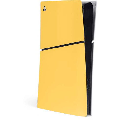 Color Pop Yellow Delight PS5 Slim Digital Edition Console Skin