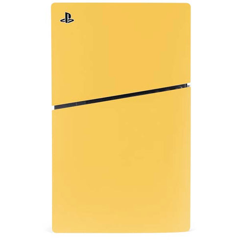 Color Pop Yellow Delight PS5 Slim Digital Edition Console Skin