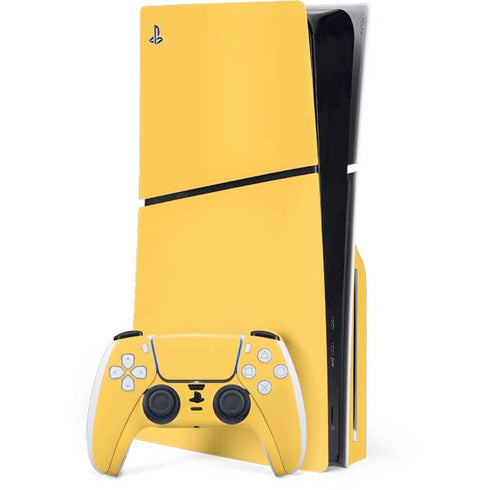 Color Pop Yellow Delight PS5 Slim Disk Bundle Skin