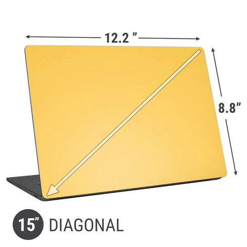 Color Pop Yellow Delight Universal Laptop 15in (12.2 x 8.8in) Skin