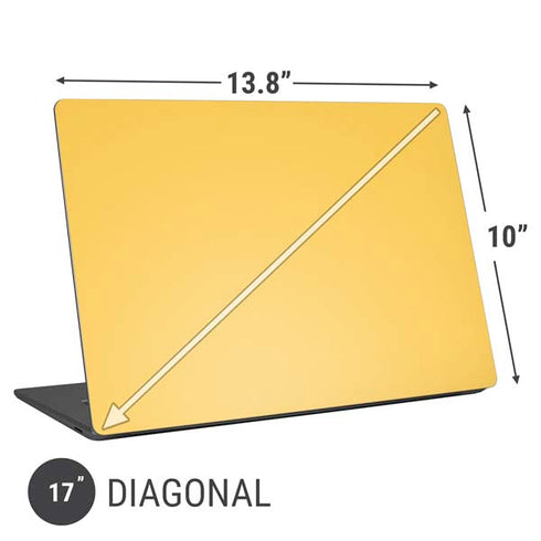 Color Pop Yellow Delight Universal Laptop 17in (13.8 x 10in) Skin