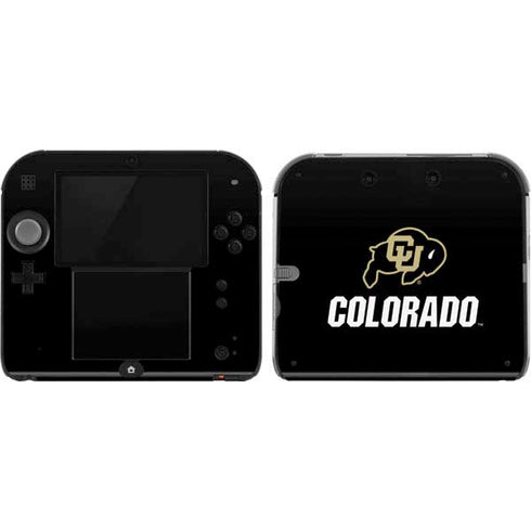 University of Colorado CU Logo on Black Nintendo Skins