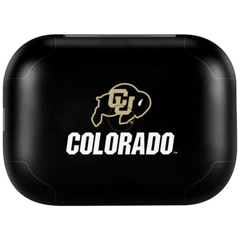 University of Colorado CU Logo on Black Amazon Echo Buds Skin