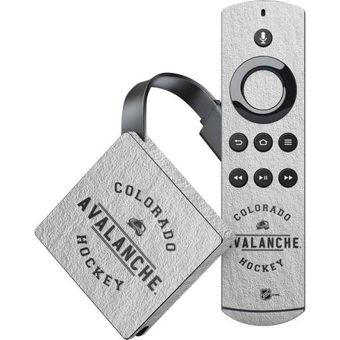 NHL Colorado Avalanche Black Text Amazon Fire TV Skin