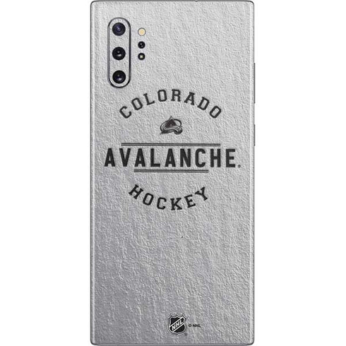 NHL Colorado Avalanche Black Text Galaxy Note 10 Plus Skin
