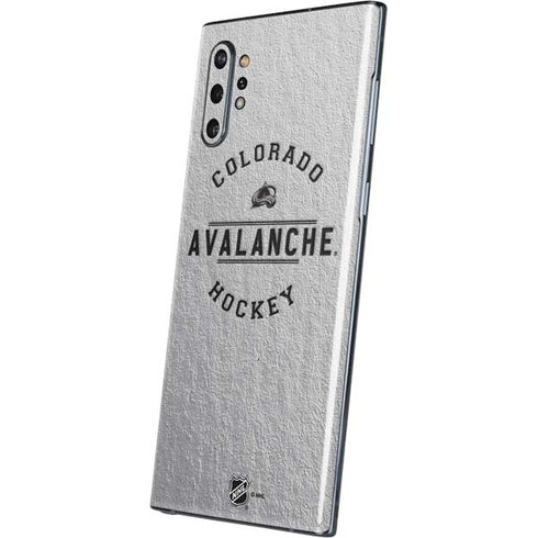 NHL Colorado Avalanche Black Text Galaxy Note 10 Plus Skin