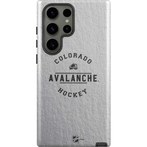 NHL Colorado Avalanche Black Text Galaxy S23 Ultra Pro Case