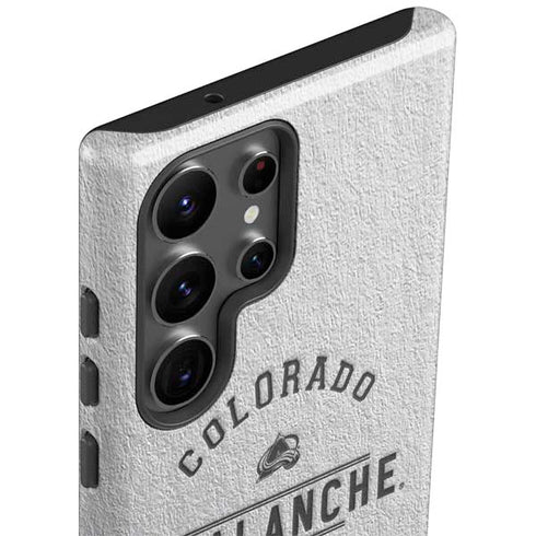 NHL Colorado Avalanche Black Text Galaxy S23 Ultra Pro Case