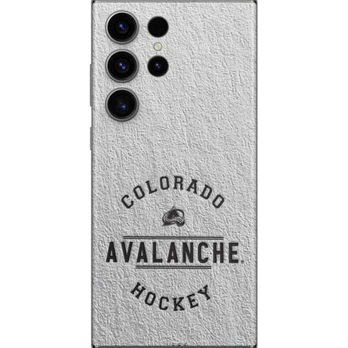 NHL Colorado Avalanche Black Text Galaxy Skins