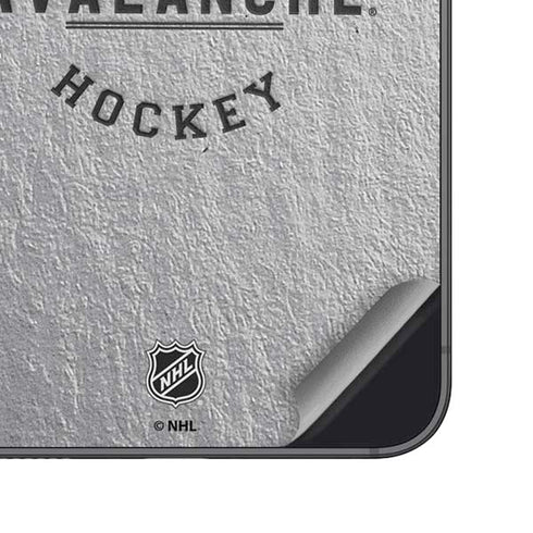 NHL Colorado Avalanche Black Text Galaxy S25 Plus Skin