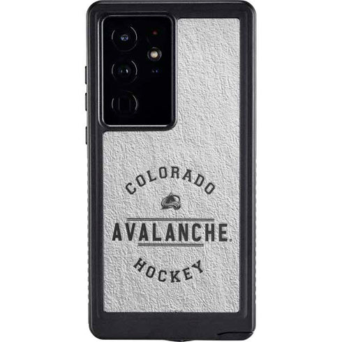 NHL Colorado Avalanche Black Text Galaxy S24 Ultra Waterproof Case