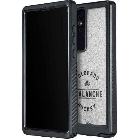 NHL Colorado Avalanche Black Text Galaxy S24 Ultra Waterproof Case