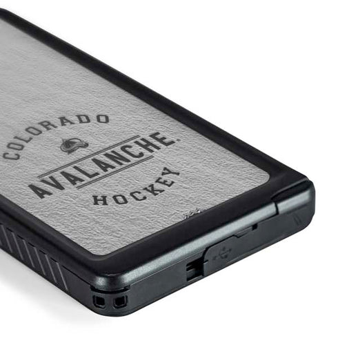 NHL Colorado Avalanche Black Text Galaxy S24 Ultra Waterproof Case