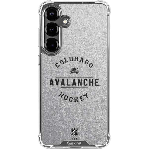 NHL Colorado Avalanche Black Text Galaxy S26 Clear Case