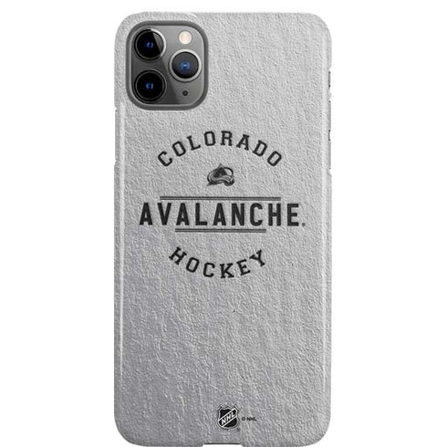NHL Colorado Avalanche Black Text iPhone Cases