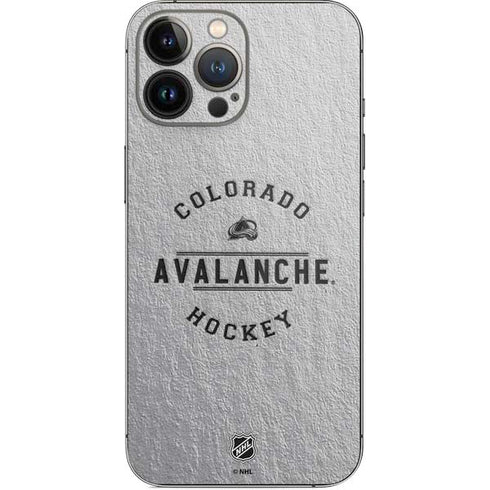 NHL Colorado Avalanche Black Text iPhone 15 Pro Max Skin