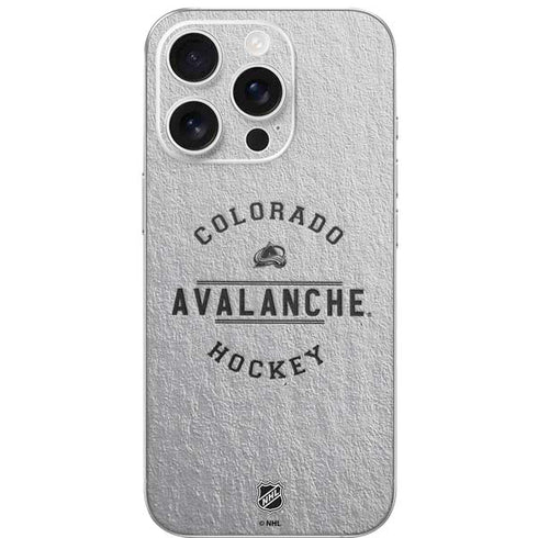 NHL Colorado Avalanche Black Text iPhone 16 Pro Skin
