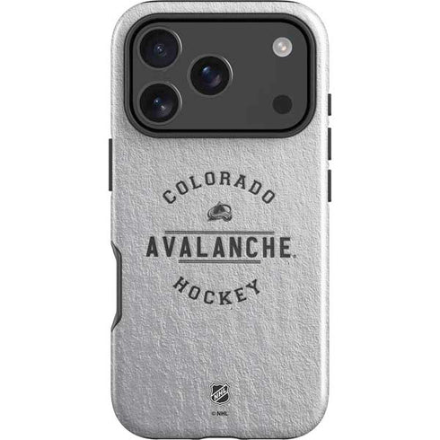 NHL Colorado Avalanche Black Text iPhone 18 Pro Impact Case
