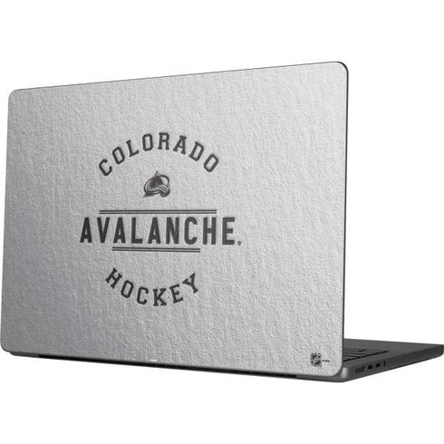 NHL Colorado Avalanche Black Text Apple MacBook Pro 14-inch Skin