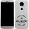NHL Colorado Avalanche Black Text Moto E5 Plus Skin