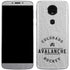 NHL Colorado Avalanche Black Text Moto E5 Plus Skin