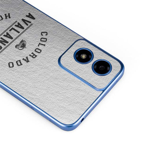 NHL Colorado Avalanche Black Text Moto G Play 4G (2024) Skin