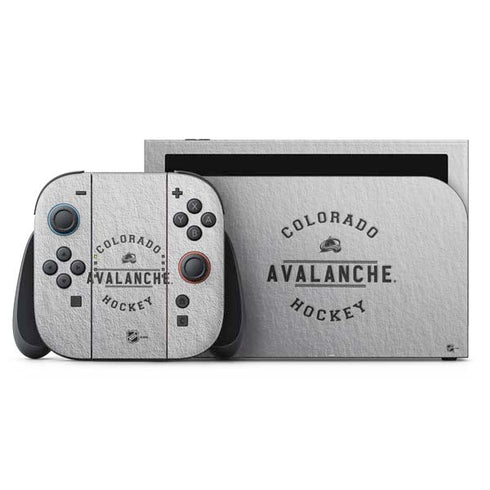 NHL Colorado Avalanche Black Text Nintendo Skins