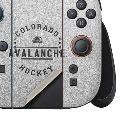 NHL Colorado Avalanche Black Text Nintendo Switch 2 (2025) Joy-Con Controller Skin