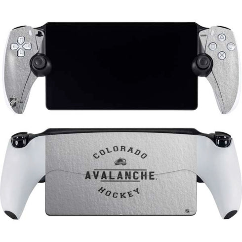 NHL Colorado Avalanche Black Text PlayStation Portal Remote Player Skin