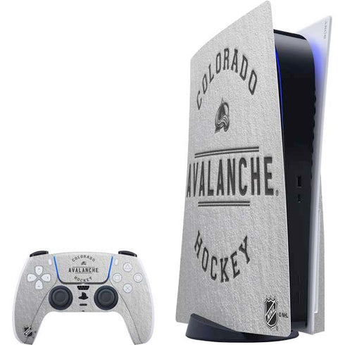 NHL Colorado Avalanche Black Text PlayStation PS5 Skins