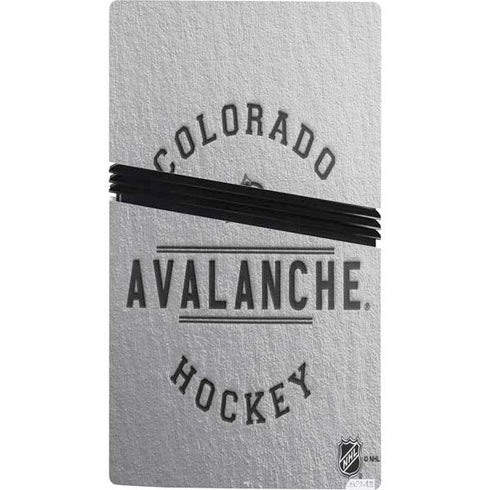 NHL Colorado Avalanche Black Text PS5 Pro Console Skin