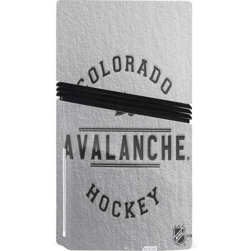 NHL Colorado Avalanche Black Text PS5 Pro Disk Console Skin