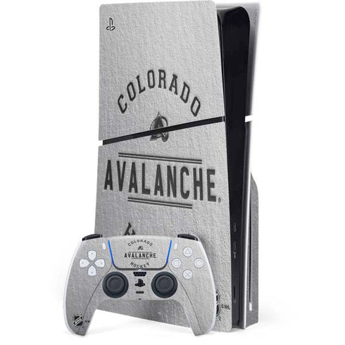 NHL Colorado Avalanche Black Text PlayStation PS5 Skins