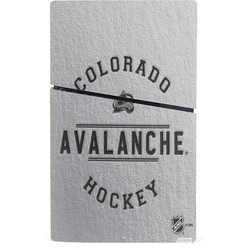 NHL Colorado Avalanche Black Text PS5 Slim Digital Edition Console Skin