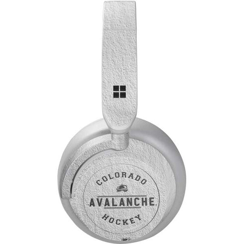 NHL Colorado Avalanche Black Text Surface Headphones Skin