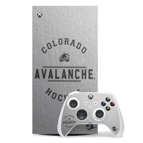 NHL Colorado Avalanche Black Text Xbox Series X Skins
