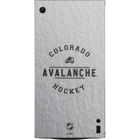 NHL Colorado Avalanche Black Text XBox Series X Digital Edition Console Skin