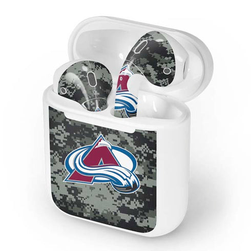 NHL Colorado Avalanche Camo Apple AirPods Skin