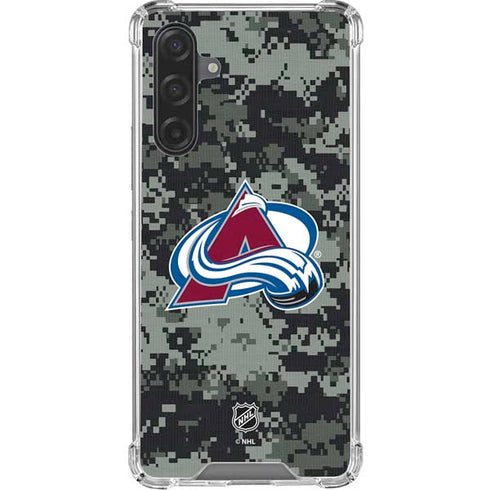 NHL Colorado Avalanche Camo Galaxy A17 Clear Case