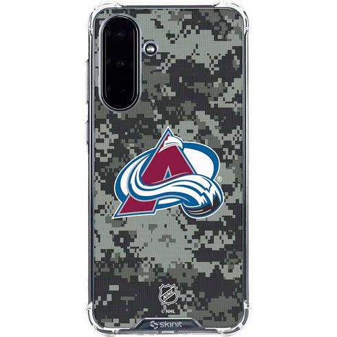 NHL Colorado Avalanche Camo Galaxy A36 5G Clear Case