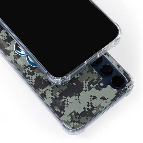 NHL Colorado Avalanche Camo Galaxy A55 5G Clear Case