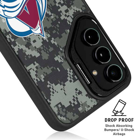NHL Colorado Avalanche Camo Galaxy S24 FE Kickstand Case