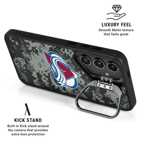 NHL Colorado Avalanche Camo Galaxy S25 Kickstand Case