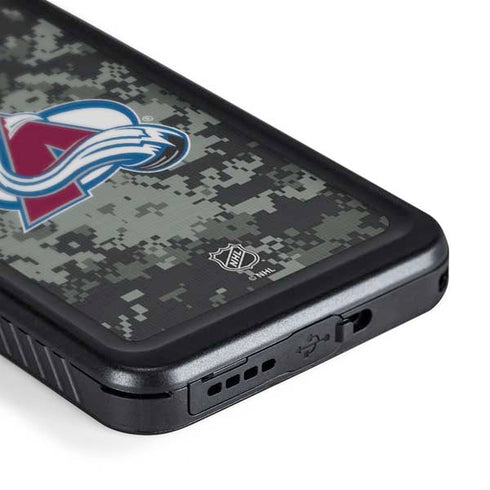 NHL Colorado Avalanche Camo Galaxy S24 Plus Waterproof Case