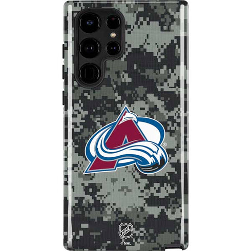 NHL Colorado Avalanche Camo Galaxy S25 Ultra Impact Case